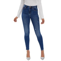 дънки,дамски,панталони,vero,moda,sophia,skinny,destr,li388,high,waist,jeans,blue
