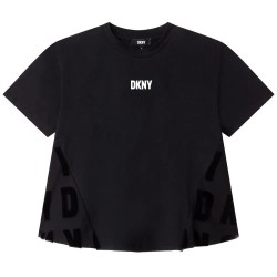 Тениска DKNY D35S43 short sleeve T-shirt - Black (Black) тениска,мъжки,тениски,дамски,тениски,dkny,d35s43,short,sleeve,t,shirt,black,(black)