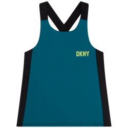 Тениска DKNY D35S47 sleeveless T-shirt - Blue (Blue) тениска,мъжки,тениски,дамски,тениски,dkny,d35s47,sleeveless,t,shirt,blue,(blue)