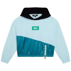 Суичър DKNY D35S53 hoodie - Blue (Green) суичър,детски,блузи,dkny,d35s53,hoodie,blue,(green)