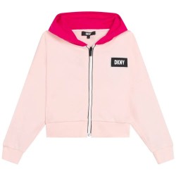 Суичър DKNY D35S55 hoodie - Pink (Pink) суичър,детски,блузи,dkny,d35s55,hoodie,pink,(pink)