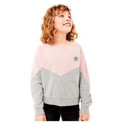 блуза,детски,блузи,name,it,vibba,short,boxy,sweatshirt,grey,pink,(grey,melange)