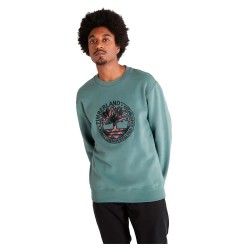 блуза,мъжки,пуловери,timberland,little,cold,crew,sweatshirt,green