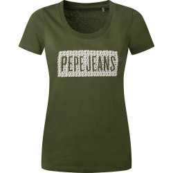 тениска,дамски,тениски,pepe,jeans,susan,short,sleeve,t,shirt,green,(thyme)