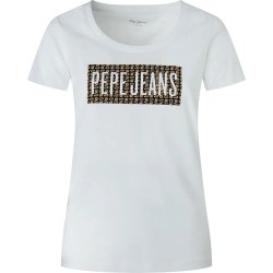 тениска,дамски,тениски,pepe,jeans,susan,short,sleeve,t,shirt,white