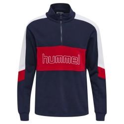 блуза,мъжки,пуловери,дамски,пуловери,hummel,claude,half,zip,sweatshirt,blue,(peacoat)