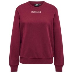 блуза,дамски,блузи,hummel,element,sweatshirt,red,(cabernet)