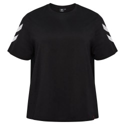 тениска,дамски,тениски,hummel,legacy,chevron,short,sleeve,t,shirt,black,(black)