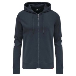 блуза,дамски,блузи,hummel,legacy,full,zip,sweatshirt,blue,nights,(blue)