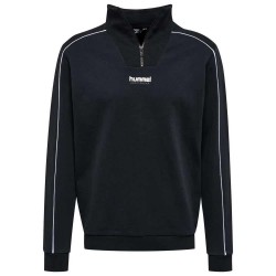 блуза,дамски,блузи,hummel,wesley,half,zip,sweatshirt,black,(black)