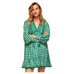 рокля,дамски,поли,и,рокли,pepe,jeans,didi,long,sleeve,dress,green