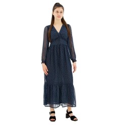 Рокля Pepe jeans Lily long sleeve dress - Blue (Dulwich) рокля,дамски,поли,и,рокли,pepe,jeans,lily,long,sleeve,dress,blue,(dulwich)