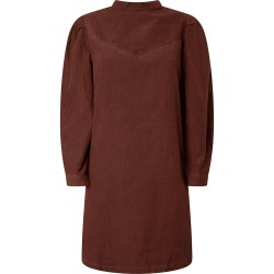 рокля,дамски,поли,и,рокли,pepe,jeans,lorena,long,sleeve,dress,brown