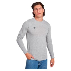 тениска,мъжки,тениски,umbro,fw,small,logo,long,sleeve,t,shirt,grey,marl,black,(grey)