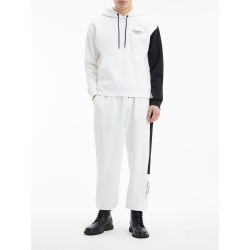 суичър,мъжки,пуловери,calvin,klein,jeans,stacked,colorblock,hoodie,white