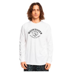 тениска,мъжки,тениски,quiksilver,script,talk,long,sleeve,t,shirt,white,(white)