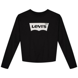 тениска,детски,тениски,levi´s,®,light bright meet & greet,long,sleeve,t,shirt,black