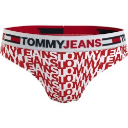 дамско,бельо,дамски,бикини,и,танкини,tommy,jeans,brazilian,print,uw0uw03556,panties,red,(spell,out,red)