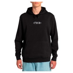суичър,мъжки,пуловери,rvca,floral,skulls,hoodie,black,(black)