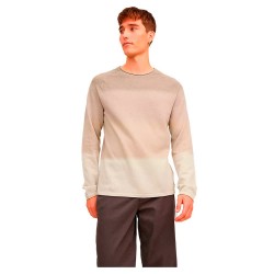 блуза,мъжки,пуловери,jack,&,jones,hill,sweater,oatmeal,gradient,(white)