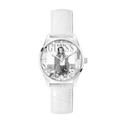 часовник,часовници,guess,g,icon,watch,white