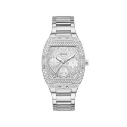 часовник,часовници,guess,raven,watch,silver