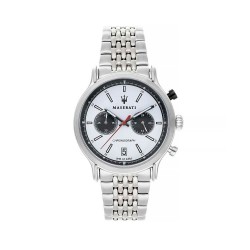 часовник,часовници,maserati,epoca,racing,42mm,watch,silver