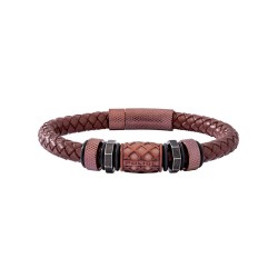 бижутерия,police,pj.26458blc,bracelet,brown