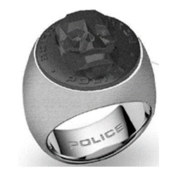 бижутерия,police,pj.26579rss,ring,black,silver,(black)