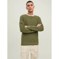 блуза,мъжки,пуловери,jack,&,jones,classic,waffle,sweater,green,(four,leaf,clover)