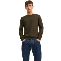 блуза,мъжки,пуловери,jack,&,jones,emil,v,neck,sweater,green,(olive,night)