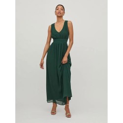 Рокля Vila Milina long dress - Green (Pineneedle) рокля,дамски,поли,и,рокли,vila,milina,long,dress,green,(pineneedle)