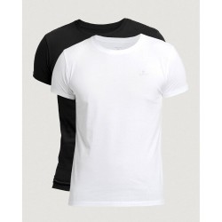 тениска,мъжки,тениски,gant,901002108111,short,sleeve,crew,neck,t,shirt,2,units,black