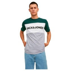 тениска,мъжки,тениски,jack,&,jones,logo,blocking,short,sleeve,t,shirt,multicolor,(pine,grove,slim,fit)