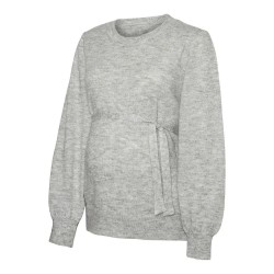 блуза,дамски,пуловери,дамски,плетени,дрехи,mamalicious,new,anne,maternity,sweater,light,grey,melange,(grey)