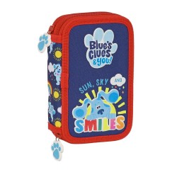 канцеларски,принадлежности,safta,double,filled,blues,28,pieces,pencil,case,blue,(multicolor)