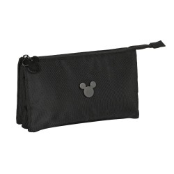 канцеларски,принадлежности,safta,triple,mickey,mouse,premium,pencil,case,black,(multicolor)