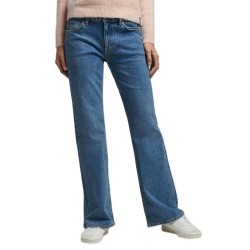 дънки,дамски,панталони,superdry,vintage,mid,rise,slim,flare,jeans,blue