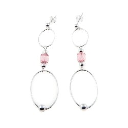 бижутерия,cristian,lay,491870,earrings,clear,(silver)