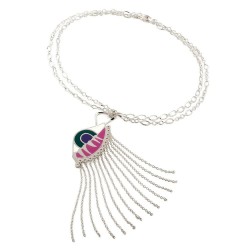 бижутерия,folli,follie,3n0f010epx,necklace,clear,(silver)