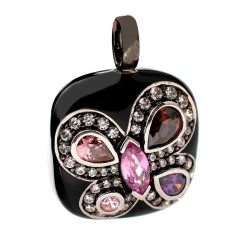 бижутерия,folli,follie,3p8b115km,necklace,golden,(black)