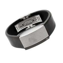бижутерия,gc,cmb70708,bracelet,silver,(black,silver)