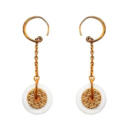 бижутерия,gc,cwe10901,earrings,golden,(pink,gold)