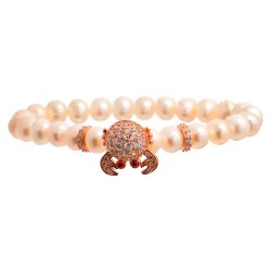 бижутерия,lancaster,jla,brcrab2wh,bracelet,golden,(pink)