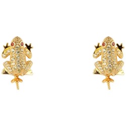 бижутерия,lancaster,jla,ear,frog6,earrings,golden,(gold)