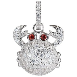 бижутерия,lancaster,jla,pen,crab1,necklace,silver,(white,silver,ip)