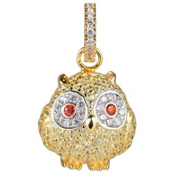 бижутерия,lancaster,jla,pen,owl,6,necklace,golden,(gold)