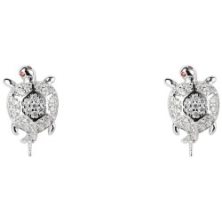 бижутерия,lancaster,jlaearturtle1,earrings,silver,(white,ip,silver)