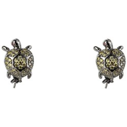 бижутерия,lancaster,jlaearturtle3,earrings,golden,(green,ip,black)