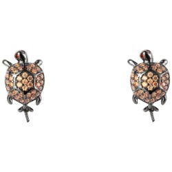 бижутерия,lancaster,jlaearturtle4,earrings,golden,(brown,ip,black)